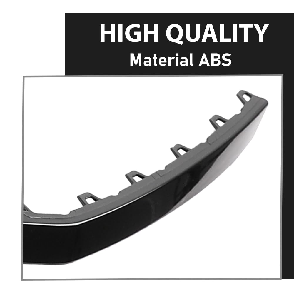 G-PLUS Front Bumper Cover Molding Trim Impact Strip, Compatible with Audi SQ5 & Q5 2018-2020 W/Sline Package, AU8537659, 80A853765RN4