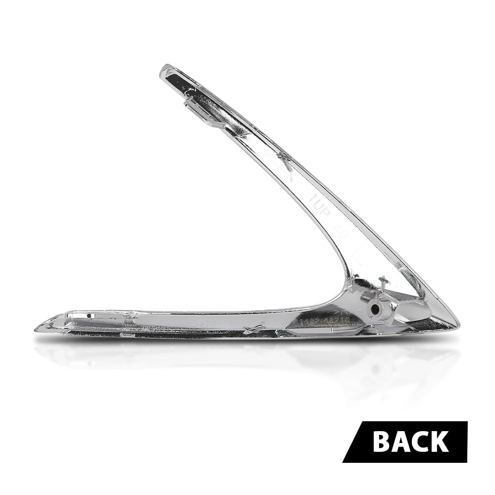G-PLUS Fog Light Trim Driving Lamp Front Driver Left Side Compatible with LX RX350/RX450h (submodel: Base, F Sport) 2016-2019, Fit LX RX350L/RX450hL Base 2018-2019 814820E180, LX1038118 Silver