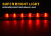 G-PLUS Red Lens LED 3rd Brake Light Fit Leer, ARE, Century, Jason and Astro LED Recessed 3rd Third Brake Light Lamp AT-LED-36R Chrome Housing