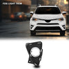 G-PLUS Fog Light Bezel Lamp Trim w/Chrome Left Driver Compatible with Toyota RAV4 2016-2018 520400R030