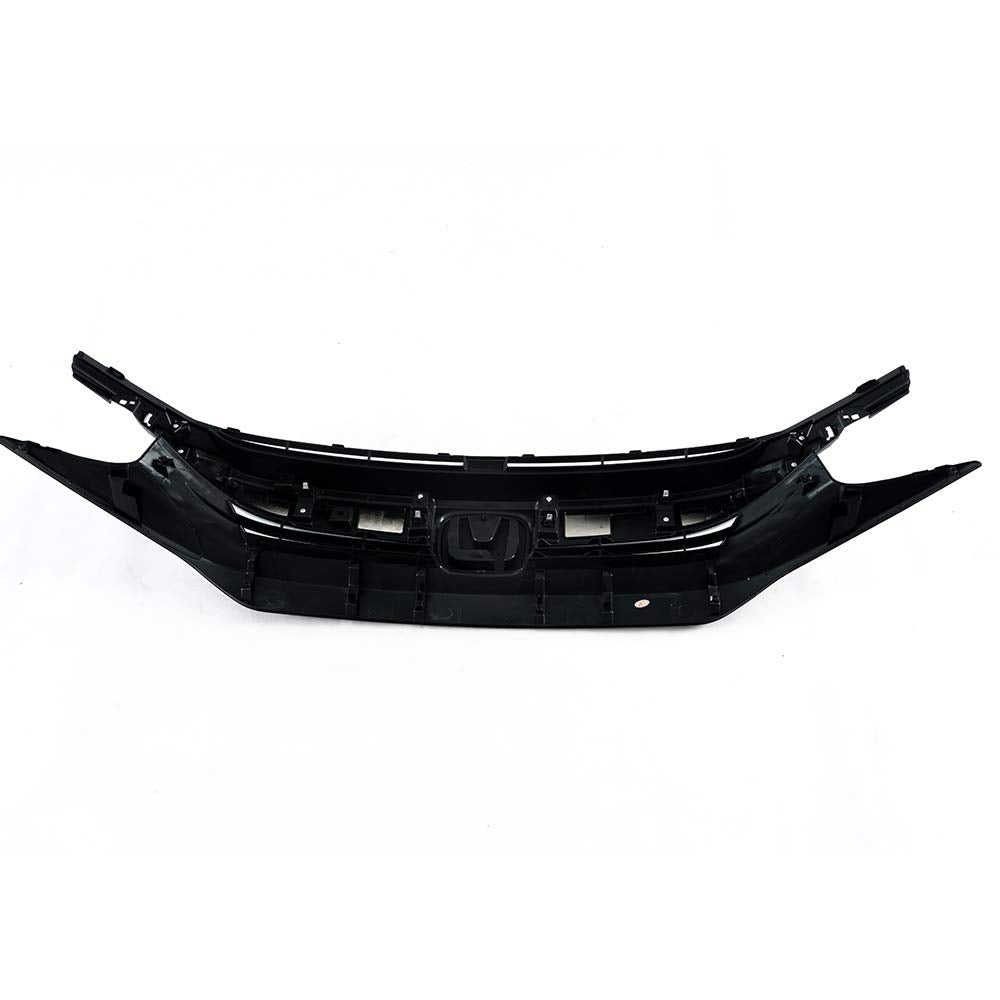 G-PLUS Factory Style Gloss Front Upper Bumper Grille Hood Compatible With CIVIC 16-18 GRILLE （Chrome）