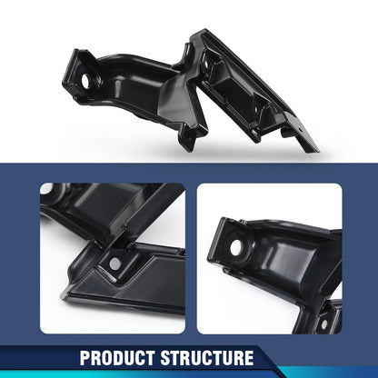 G-PLUS Front Grille Mounting Support Bracket Compatible with Honda Civic Coupe 2009-2011 Left and Right Pair 71124SVAA50 71129SVAA50 HO1207107, HO1207108