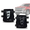 G-PLUS Smoky lens LED Fog Light Compatible With 2016-2018 Chevy Silverado 1500,Bumper Lamps Driving Fog Lamps w/Switch