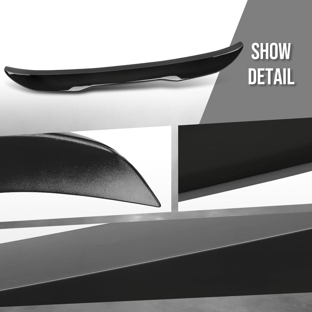 G-PLUS Rear Trunk Spoiler Wing Compatible with BMW F80 M3 Sedan All Model 2015 2016 2017 2018, Not Fit Convertible Models or GT or Wagon Model Gloss Black