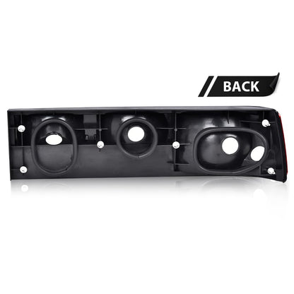 G-PLUS Taillights Taillamps Rear Brake Lights Left Driver Side w/o Bulbs Compatible with Ford Mustang 1987-1993 FO2800168, E7ZZ13405A Red Lens Black Housing Faros Traseros Luces TraserasAssembly