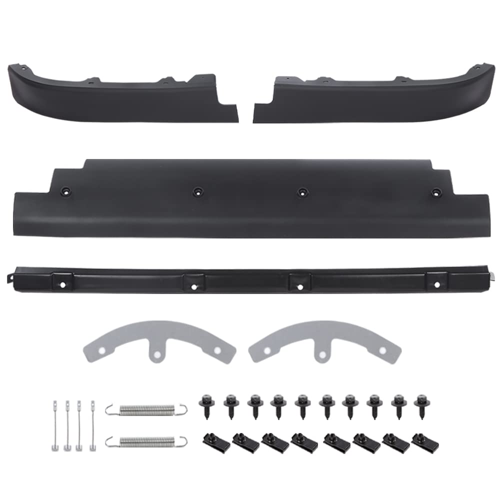 G-PLUS Front Lower Spoiler Air Dam Bundle W/Side Support Compatible with 1997-2004 Chevy C5 Corvette