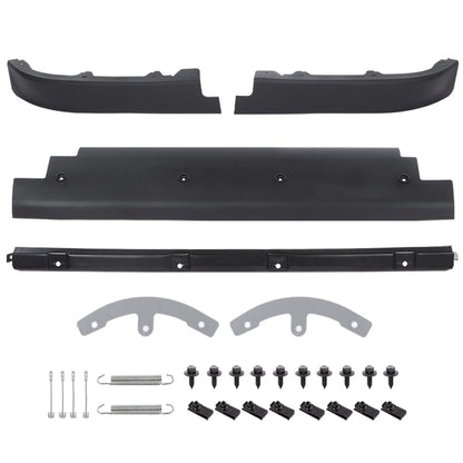 G-PLUS Front Lower Spoiler Air Dam Bundle W/Side Support Compatible with 1997-2004 Chevy C5 Corvette