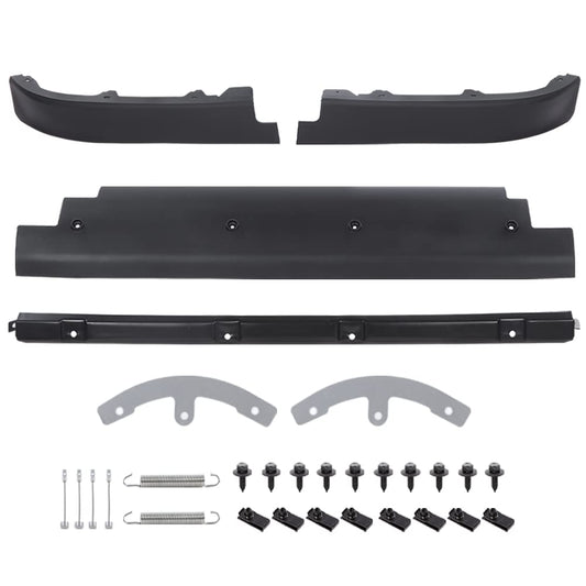 G-PLUS Front Lower Spoiler Air Dam Bundle W/Side Support Compatible with 1997-2004 Chevy C5 Corvette