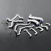 G-PLUS Silicone Radiator Coolant Hose Kit Clamps Compatible With Subaru Impreza STI MK10 GRB GH 2008 2009 2010 2011,White