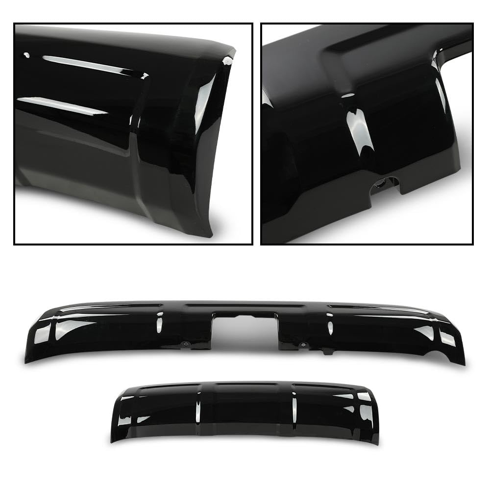 G-PLUS Front & Rear Lower Valance Panel Bumper Cover Compatible with Toyota 4Runner TRD 2014-2023 Glossy Black