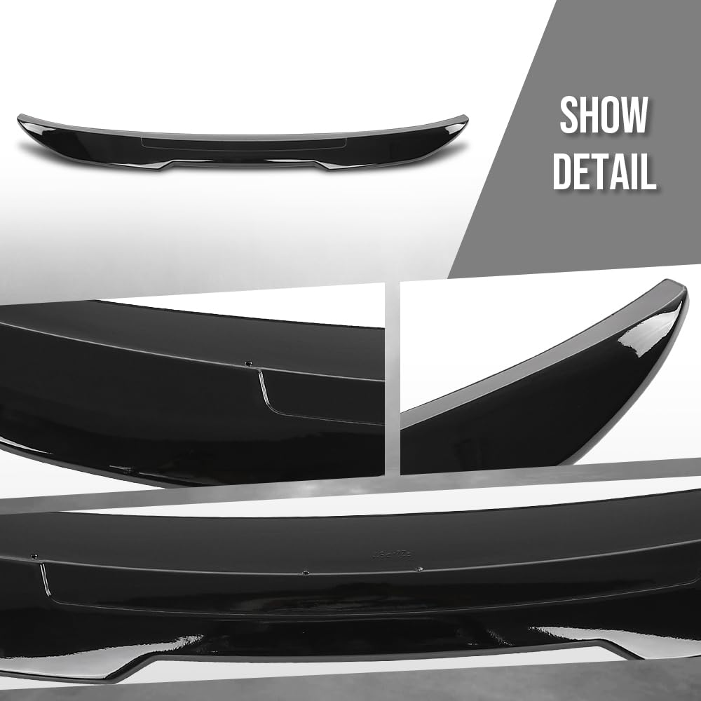 G-PLUS Rear Trunk Spoiler Wing Compatible with BMW F22 2 Series Coupe Only 2014 2015 2016 2017 2018 2019 2020 Fit BMW F87 M2 2016 2017 2018 Rear Trunk Spoiler Gloss Black