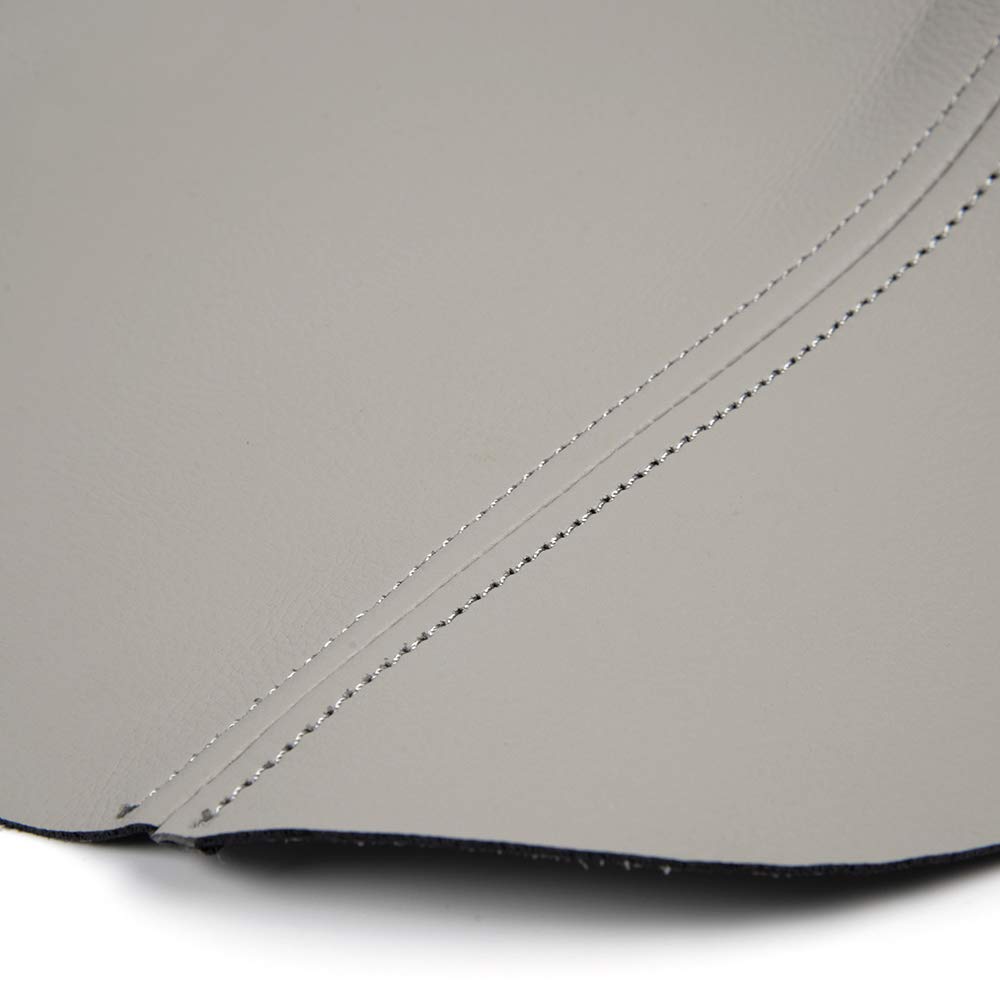 G-PLUS Gray Leather Center Console Lid Armrest Cover Fit 2009-2015 Replacement for Honda Pilot (Leather Skin Only)