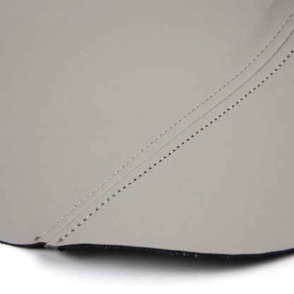 G-PLUS Gray Leather Center Console Lid Armrest Cover Fit 2009-2015 Replacement for Honda Pilot (Leather Skin Only)