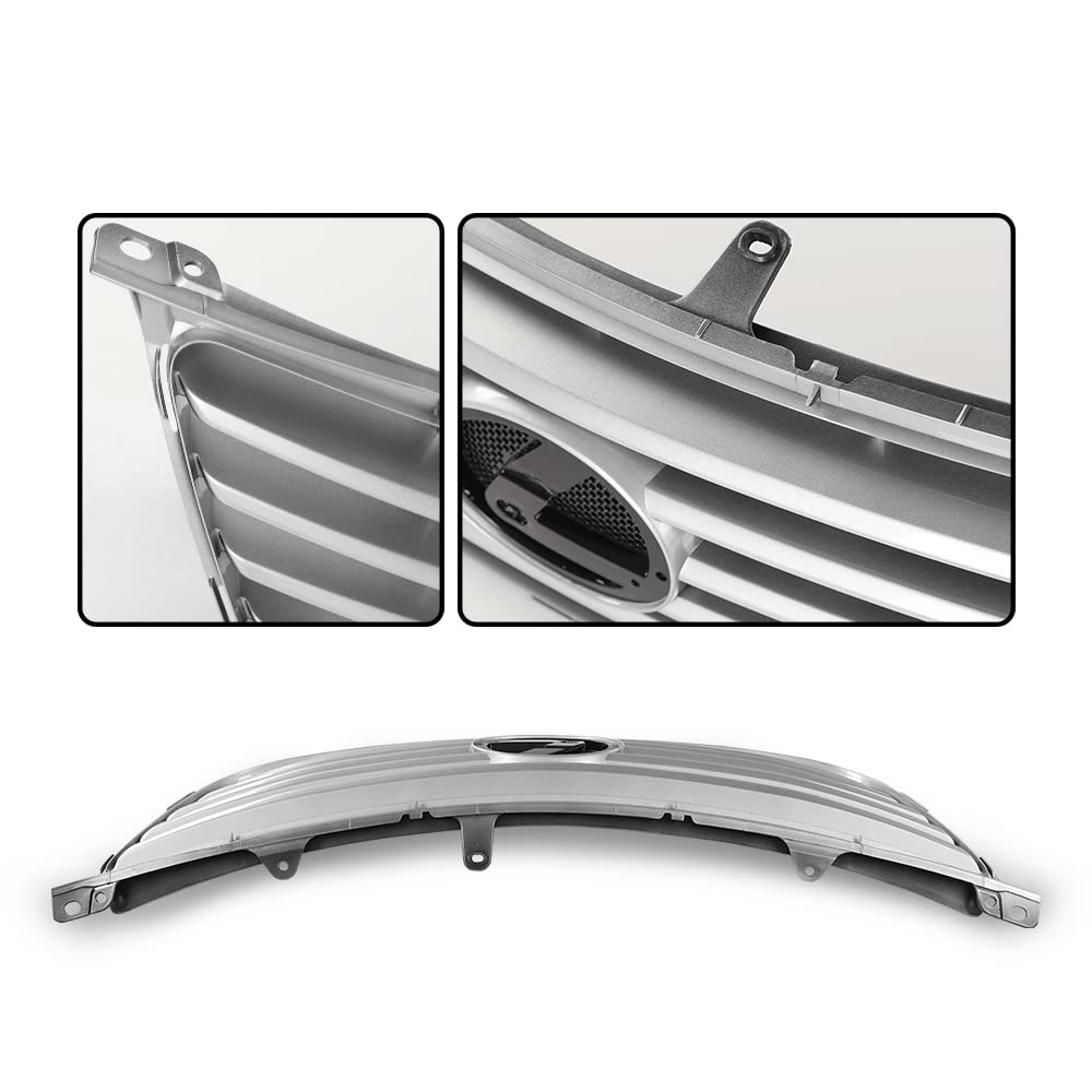 G-PLUS Front Center Grille Grill Assembly Compatible with 2007-2009 ES350 Front Bumper Grille 5311133260 LX1200125