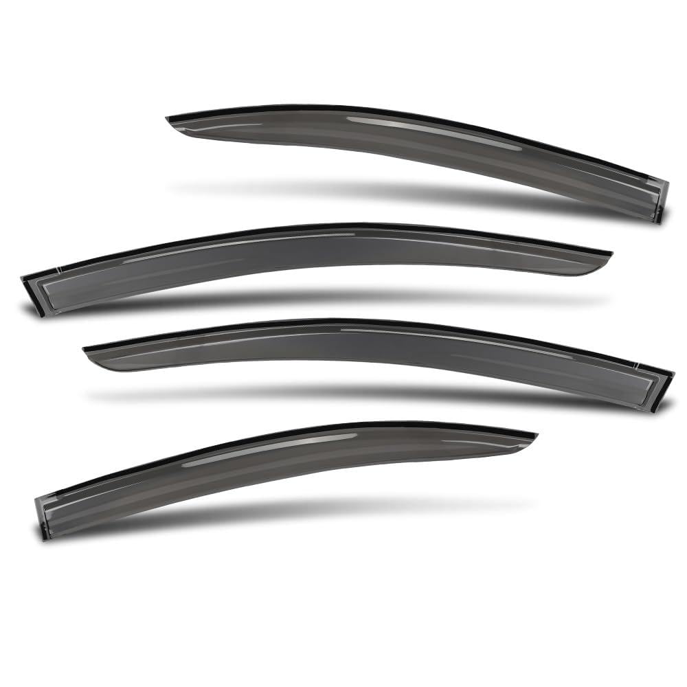 G-PLUS Window Visor Rain Guards Compatible with Honda Civic Sedan 2012-2015 4 PCS Smoky