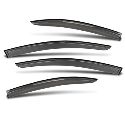 G-PLUS Window Visor Rain Guards Compatible with Honda Civic Sedan 2012-2015 4 PCS Smoky