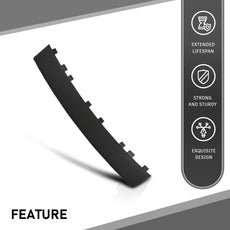 G-PLUS Front Lower Bumper Deflector for Jeep Cherokee 2016-2018 Black Close-up View