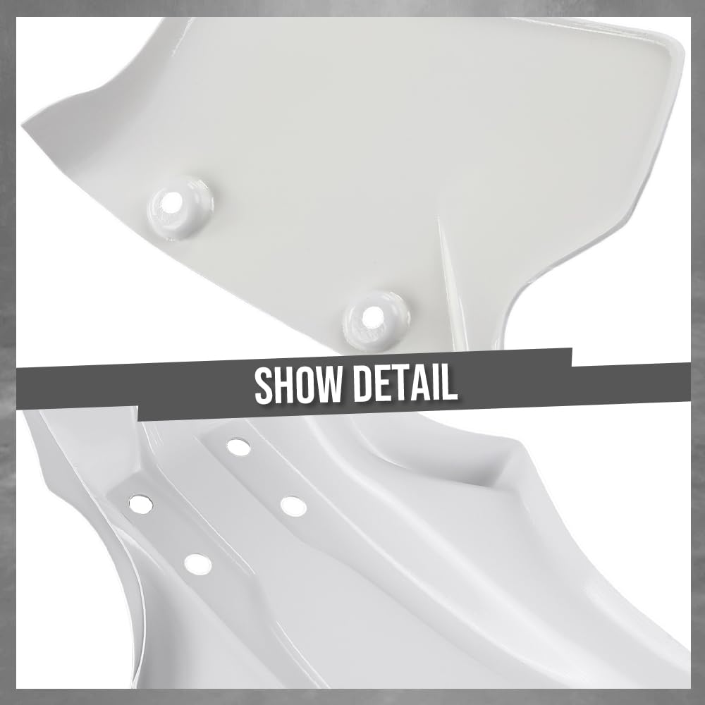 G-PLUS Front & Rear Liner Fender Complete Set Compatible with Honda ATC350X 1985-1986 White