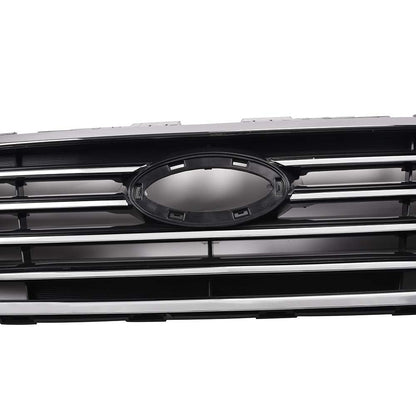 G-PLUS Front Bumper Upper Grille Insert, Compatible with Hyundai Sonata 2015 2016 2017 2015-2017 Chrome Grill Replacement (Black)