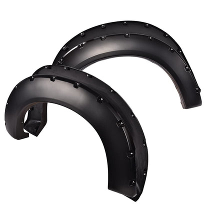 G-PLUS 4PCS Fender Flares Compatible with Ford F250 F350 Super Duty 2011-2016 Styleside Models Only with 81.8" / 98.0" Bed (NOT Fit Dually & Flareside Models), Smooth Pocket Riveted