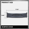 G-PLUS Rear Bumper Cover w/o Holes Compatible with Ford Mustang 2018-2023, Fit Models Without Park Assist Sensor Hole, Not Fit Shelby Models, 187-10330, JR3Z17K835APTM, FO1100736