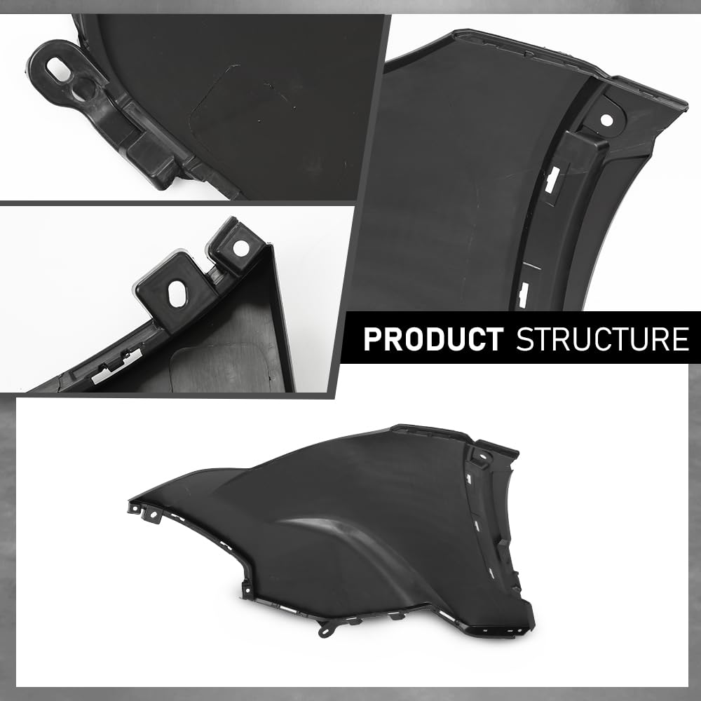 G-PLUS Front RH Bumper Cover Compatible with Toyota Corolla Cross 2022-2024,Fit For L & LE Models Without Park Assist Only TO1017102