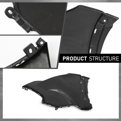 G-PLUS Front RH Bumper Cover Compatible with Toyota Corolla Cross 2022-2024,Fit For L & LE Models Without Park Assist Only TO1017102