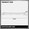G-PLUS Hood Molding Trim Moulding Chrome Compatible with Subaru Forester 2017-2018 91121SG210, 91121SG211