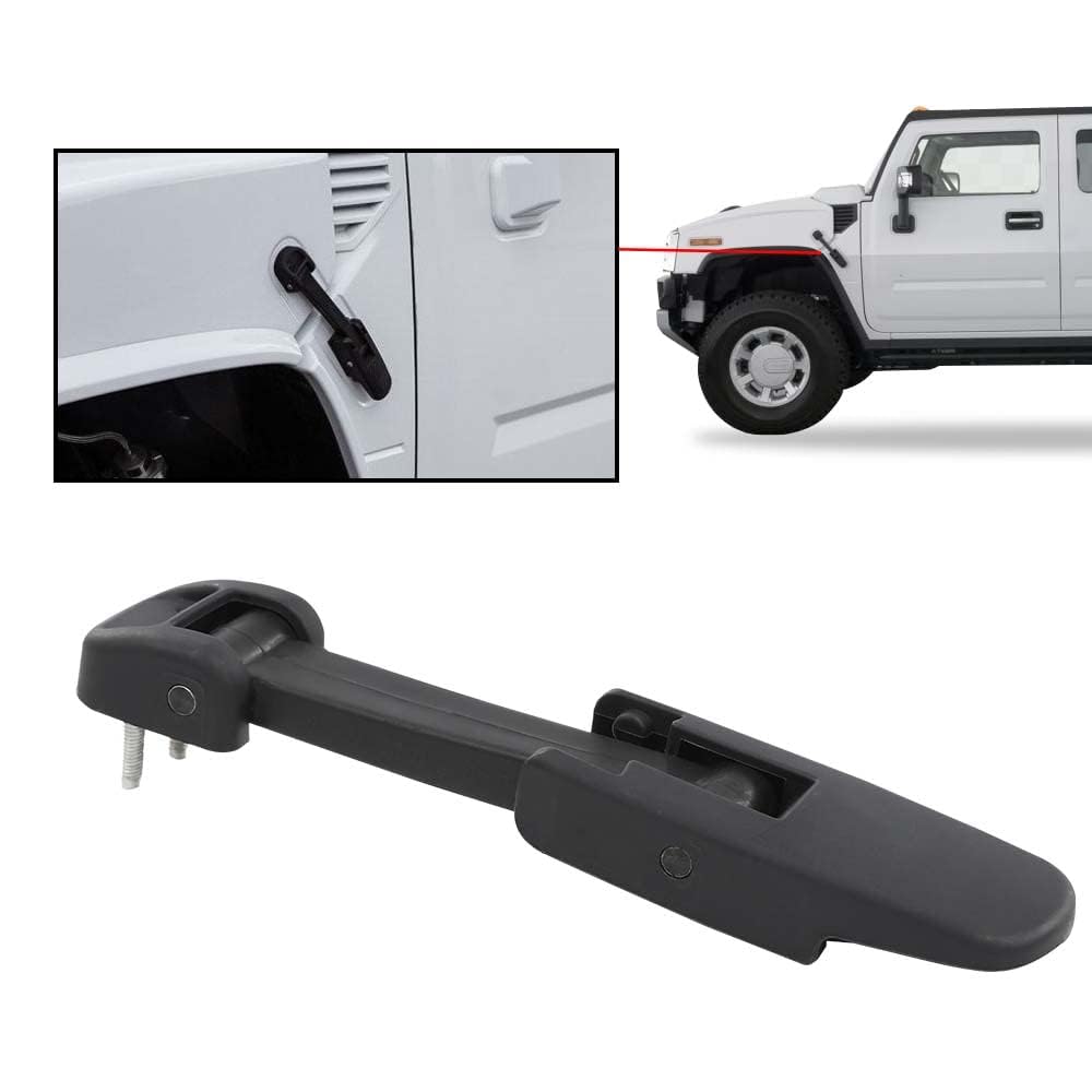 G-PLUS Hood Latch Compatible With Hummer H2/Chevy Kodiak/GMC TopKick 2003 2004 2005 2006 2007 2008 2009 Black GM 15097841