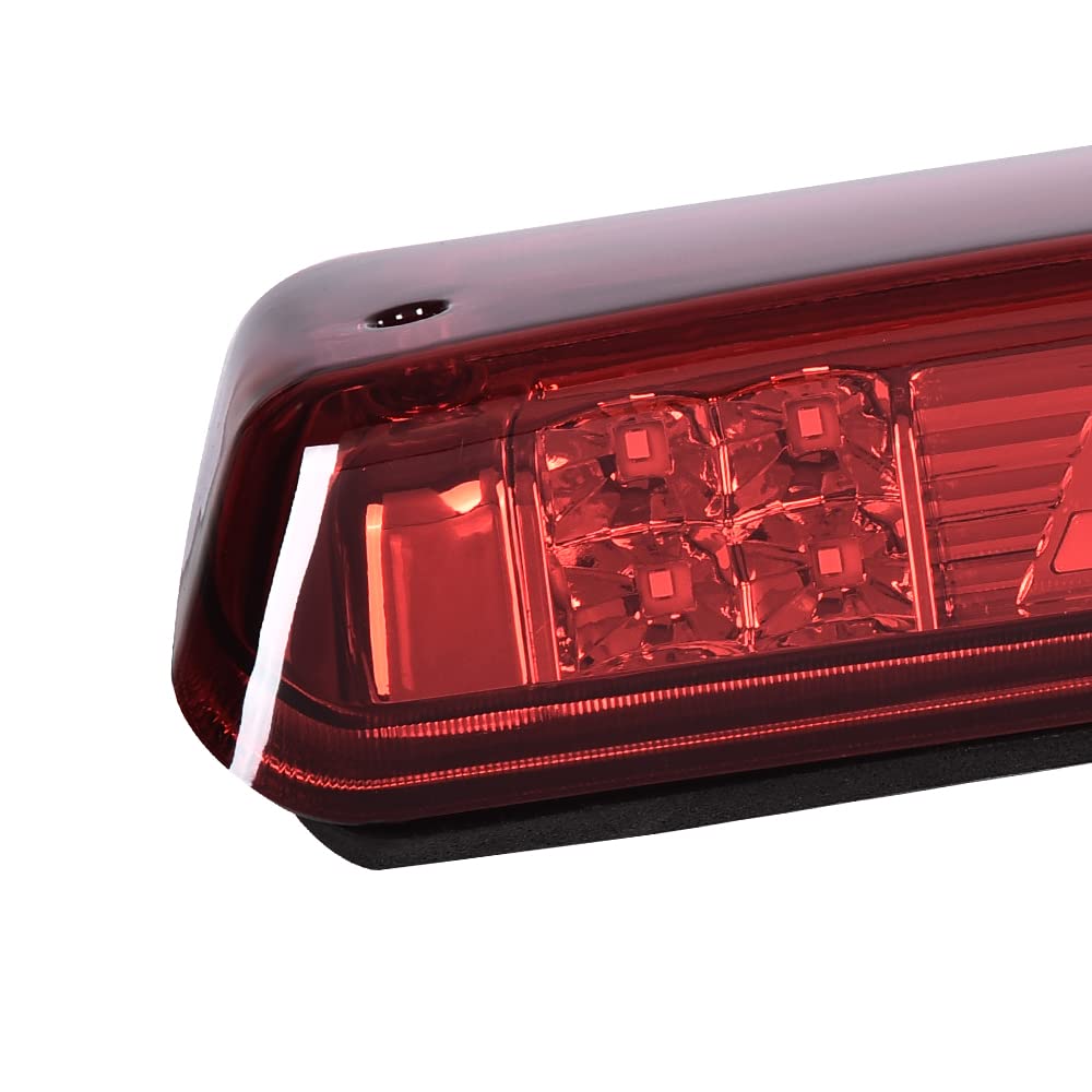 G-PLUS Third 3rd Type X Brake Light Reverse Light Red Compatible with 2004-2008 Ford F150/Lobo Center High Mount Stop Light Third Brake Tail Cargo Light 7L3Z13A613B