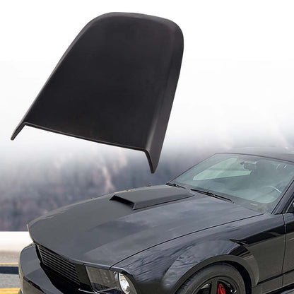 G-PLUS Front Air Vent Hood Scoops Compatible with Ford Mustang GT V8 2005 2006 2007 2008 2009 Racing Style, Black