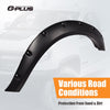 G-PLUS Fender Flares, Compatible With Dodge Ram 2500 Ram 3500 2010-2017(Do Not Fit Dually and Chassis Cab Models), Smooth Black Pocket Style Wheel Protector 4pcs