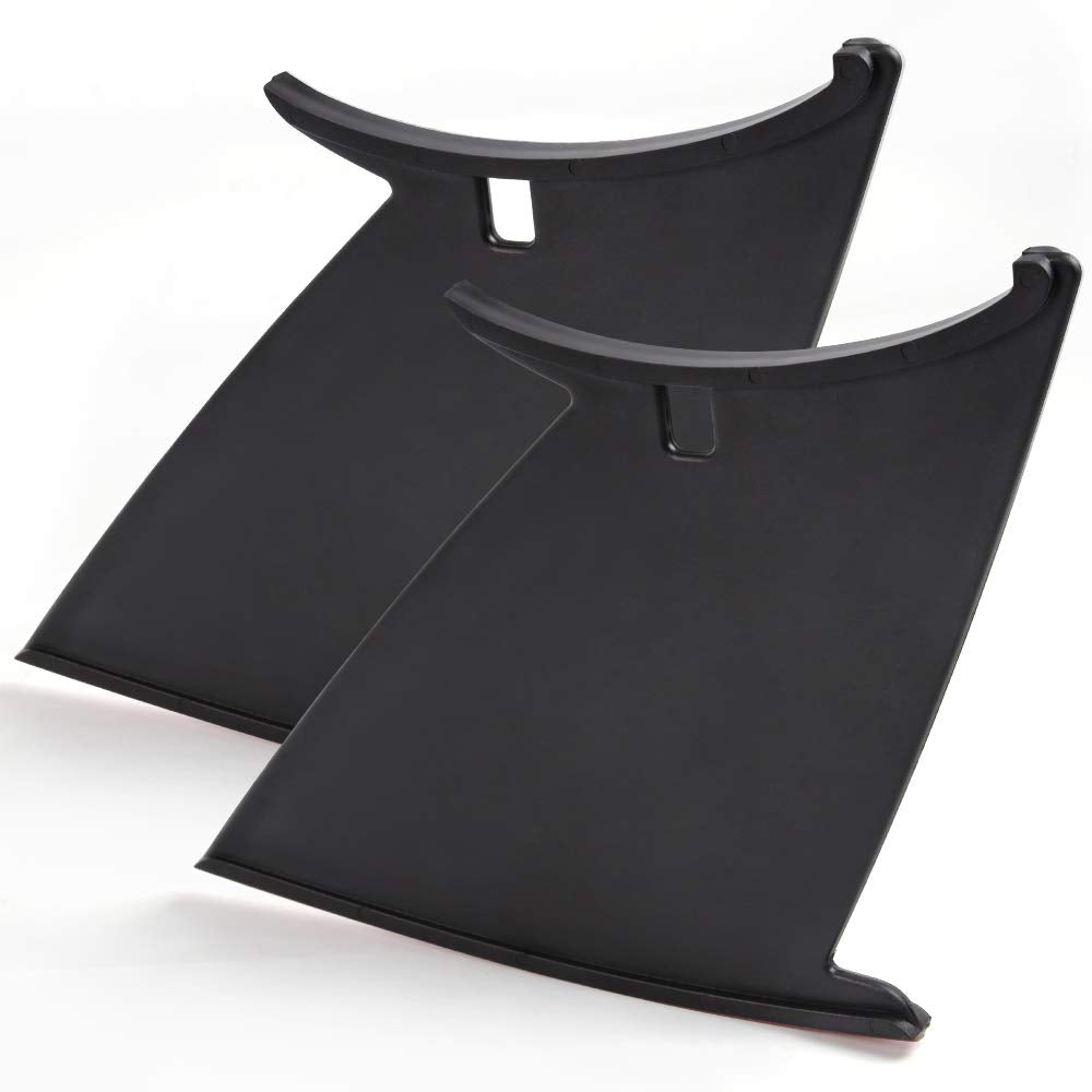 2pc Two Rear Wing Spoiler Stabilizer Compatible with Impreza WRX STi 2011 2012 2013 2014 Black