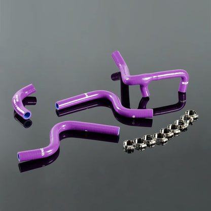 Gplus Silicone Radiator Hose Kit Clamps Compatible With Husqvarna WR250 WR300 2006-2010 Purple