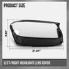 G-PLUS Headlight Lens Cover Compatible with Benz GLS X167 GLS350 GLS350d GLS500 GLS550 GLS450 GLS580 2020-2023 Fit Benz GLS63 AMG 2021-2023 Left & Right Front Headlamp Lens Cover Clear