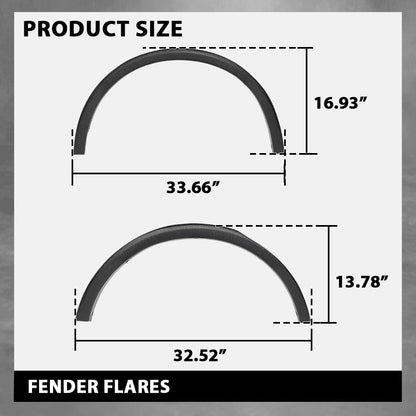 G-PLUS 4PCS Fender Flares Compatible with Subaru Outback 2015-2019 Wheel Arch Molding Kit E201SAL000, 037815, 037815LR, 037815RR, Factory Style Black