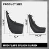 G-PLUS Mud Flaps Splash Guard Mudguard Compatible with Range Rover Evoque Pure/Prestige 2012-2018 (Round Rear Pipe)