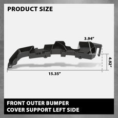 G-PLUS Bumper Cover Support for Audi Q5 2021-2024 Front Left Side View