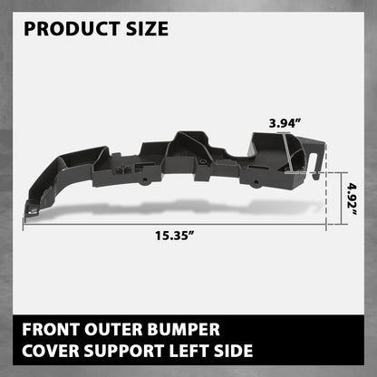 G-PLUS Front Left Outer Bumper Cover Support, Compatible with Audi Q5 2021-2024, Driver Side, 80A807277D
