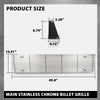 G-PLUS Main Stainless Steel Chrome Billet Grille Grill Compatible with Chevy Blazer C/K Pickup Suburban 1973-1980, Compatible with GMC C/K Pickup Suburban 1973-1980