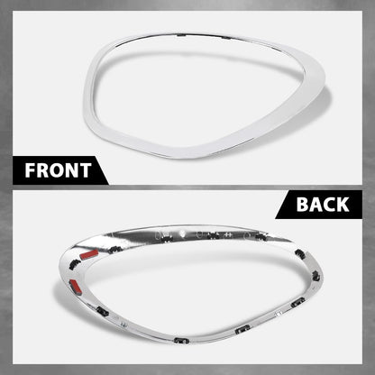 G-PLUS Headlight Bezel Compatible with Mini Cooper Countryman 2011-2016 & Paceman 2013-2016 Left Side 51139813823, MC2506103 Silver