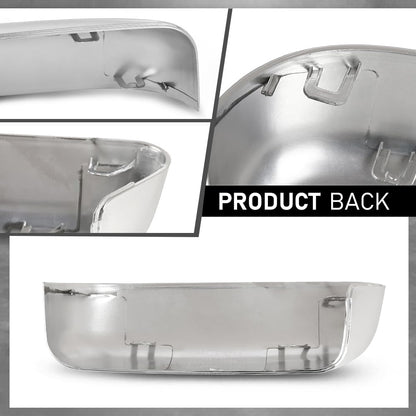 G-PLUS Mirror Covers Left & Right 2pcs Silver Compatible with Ford F150 2009-2014 9L3Z17D743CA, 9L3Z17D742CA