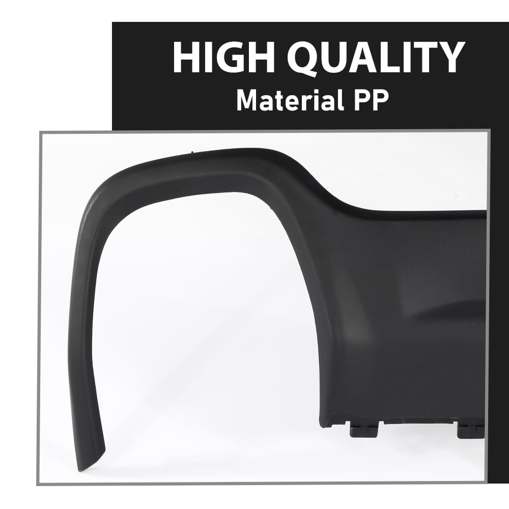G-PLUS Rear Air Dam Deflector Lower Valance Apron Compatible with Jeep Cherokee 2015-2018 68236953AA CH1195128