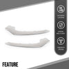 G-PLUS Pair Bumper Face Bar Trims Molding Step Pads Compatible with Benz E550 Base 2014-2017 2078850874, MB1047131 Silver