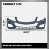 G-PLUS Bumper Cover Fascia Front, Compatible with Benz GLK250 Bluetec 4Matic 2013-2015, Fit Benz GLK350 (submodel: 4Matic, Base) 2013-2015,Fit for Models Without AMG Styling Package 2048802049