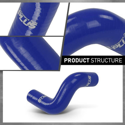 G-PLUS Silicone Heater Hose Kit Compatible with Toyota 4Runner 3.4L 1996-2002 W/Rear Heater Blue