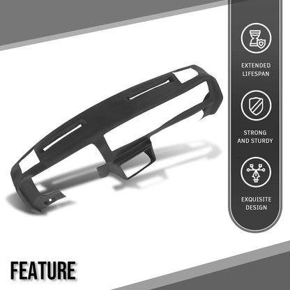 G-PLUS TPE Dash Cover Dashboard Panel Compatible with Chevy Monte Carlo 1981-1988 / El Camino 1981-1987 Fit Chevy Malibu 1981-1983 Black