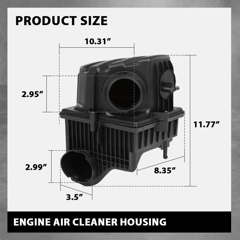G-PLUS Engine Air Cleaner Housing Compatible with Jeep Renegade 2015-2018 Black 68405395AA