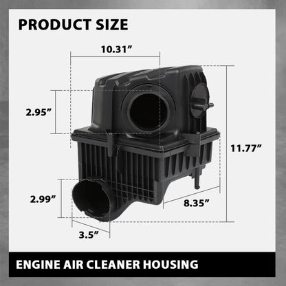 G-PLUS Engine Air Cleaner Housing Compatible with Jeep Renegade 2015-2018 Black 68405395AA