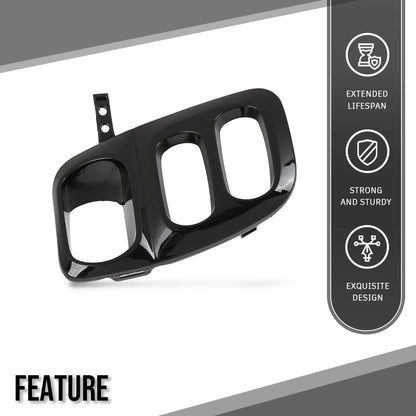 G-PLUS Fog Light Covers Front Driver Left Side Compatible with Honda Odyssey (submodel: Elite, Touring) 2021 2022 2023 2024 71107THRA60, HO1038162 Black